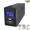 Gruppo di Continuità UPS 500VA 300W Line Interactive, stabilizzatore di tensione AVR con 2x Schuko e display LCD integrato
