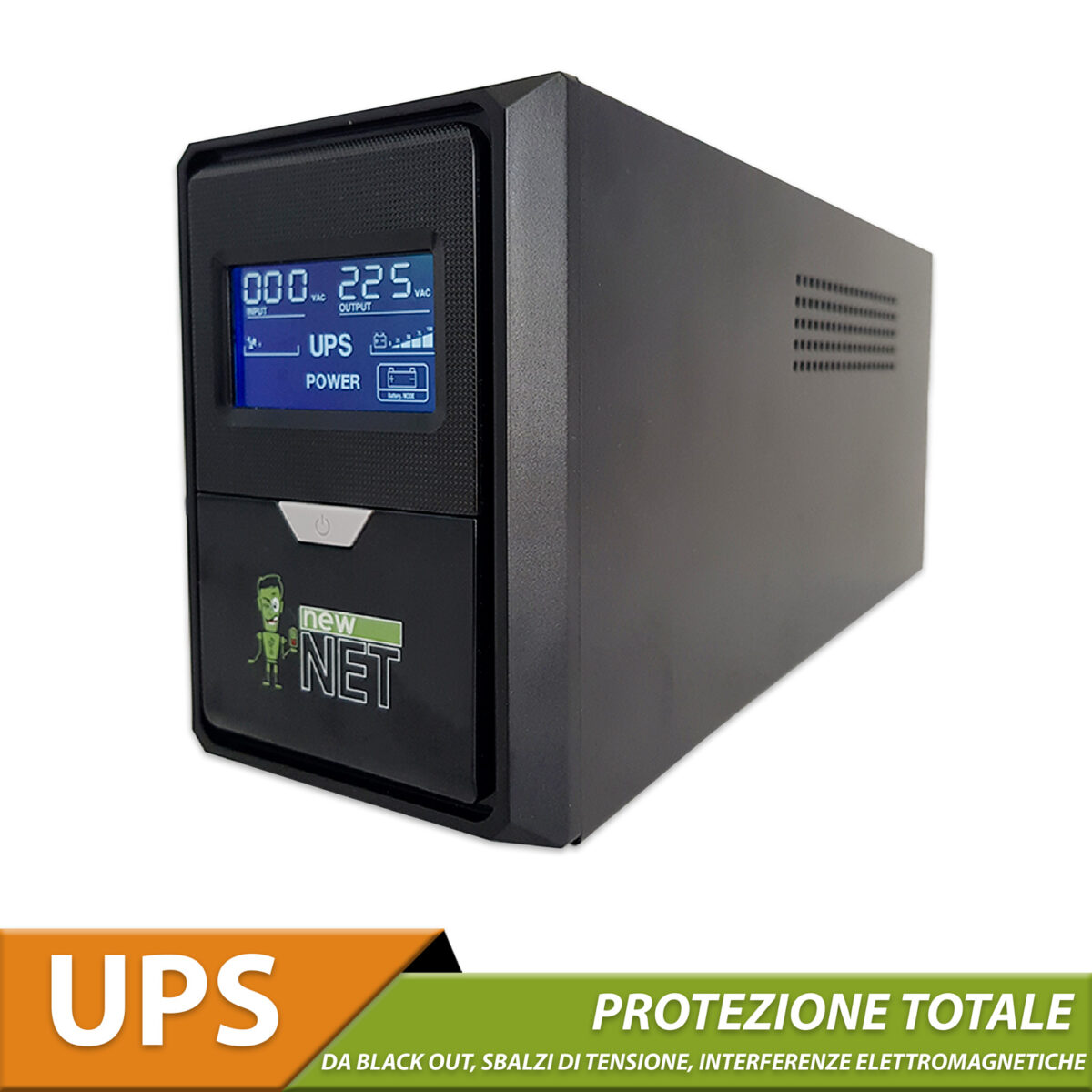 UPS 2000VA 1200W - Gruppo di continuità Stabilizzatore di Tensione Corrente con 3 uscite Schuko - immagine 6
