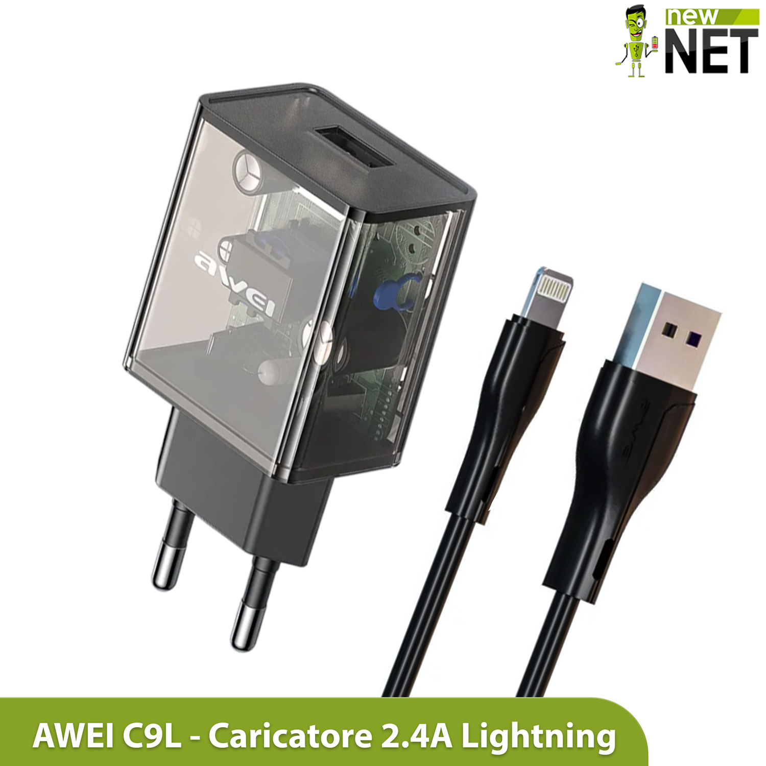 Caricatore AWEI C9L da 2.4A