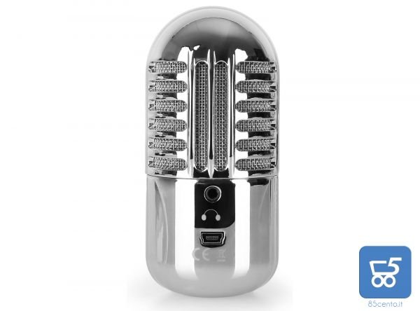 Auna HKMIC-CM 280 Microfono a Condensatore USB Cardioide Argento Professionale - EX DEMO