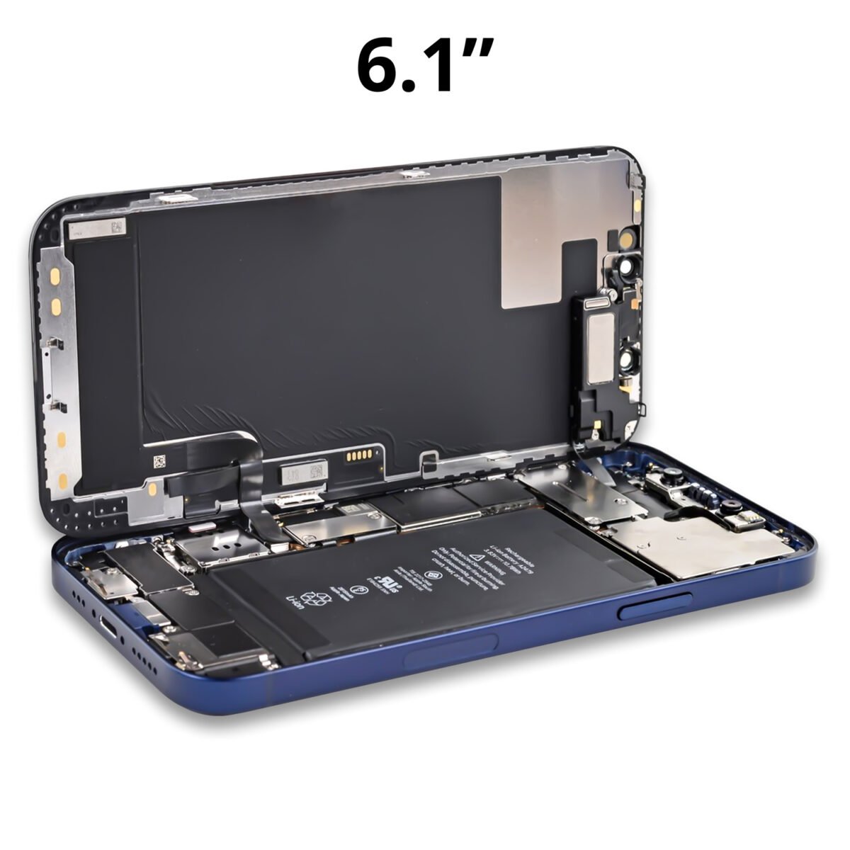 Display per Apple iPhone 12 - 12 Pro 6.1" 2532x1170 [LCD In-Cell - IC rimovibile] - immagine 3