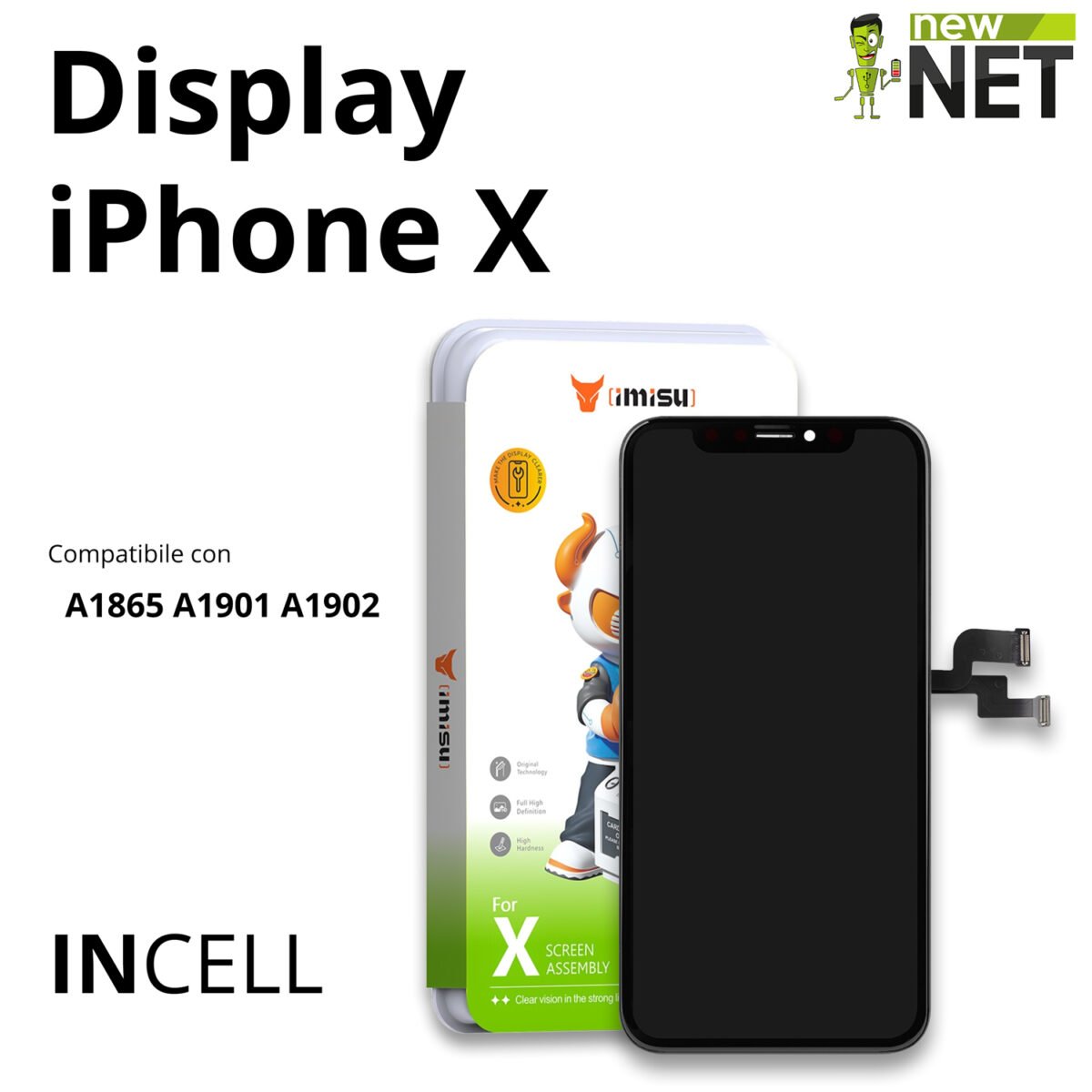 Display per Apple iPhone X 5.8" 2436x1125 [LCD In-Cell]