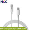Cavo USB-C 1m 60W Universale 1m Bianco | Ricarica Rapida 60W | Dati 480Mbps | Alta Qualità e Sicurezza