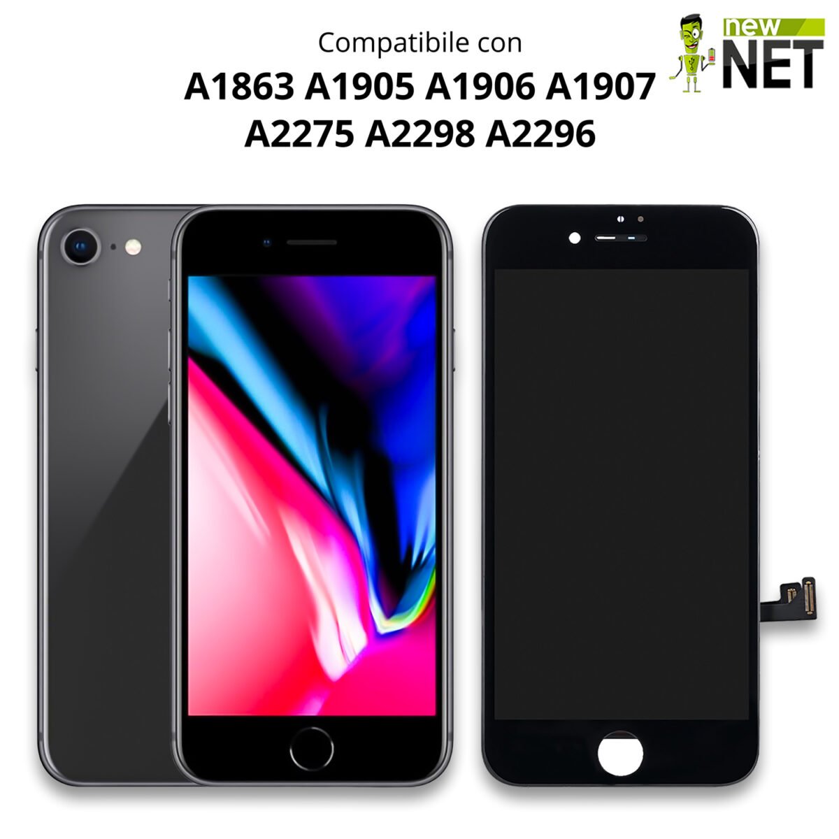 Display per Apple iPhone 8/ SE (2ª generazione 2020) 2020 4.7" 1334x750 [LCD In-Cell] - immagine 2