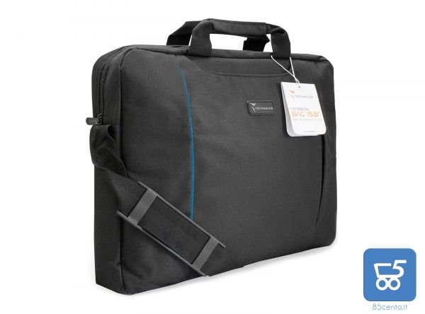 Borsa Notebook 15,6" Techmade Nera Portadocumenti Porta Pc per Lenovo Dell Asus HP da 14" a 15,6" Modello TM-PCBAG-BKB Profilo Blu