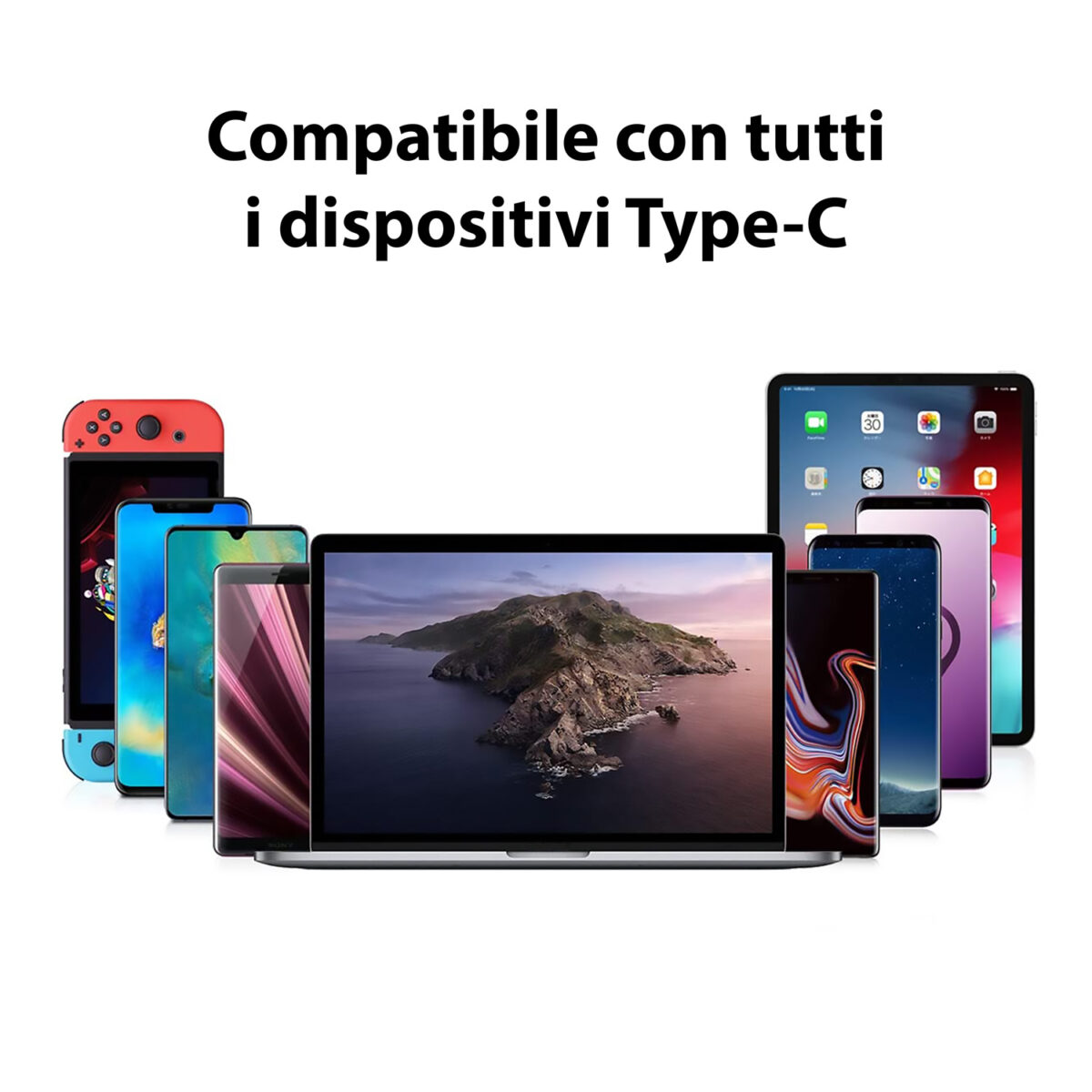 Cavo Type-C / Type-C USB3.2 (1 Metro) 20Gbps, Supporto 8K, Ricarica Rapida da 100W - immagine 6