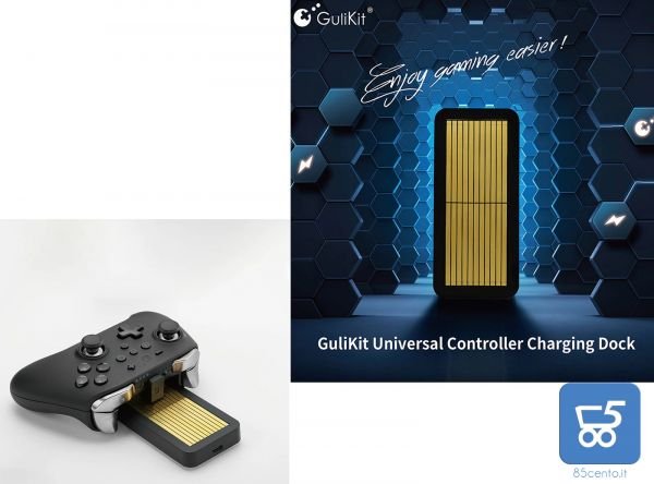 Caricabatterie GuliKit NS23 per PS5 PS4 Xbox One Switch Pro Controller di gioco Gamepad Controller universale Dock di ricarica stazione di ricarica