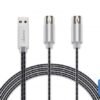 Cavo USB MIDI Asmuse per Registrazione Collegamento Tastiera a Computer