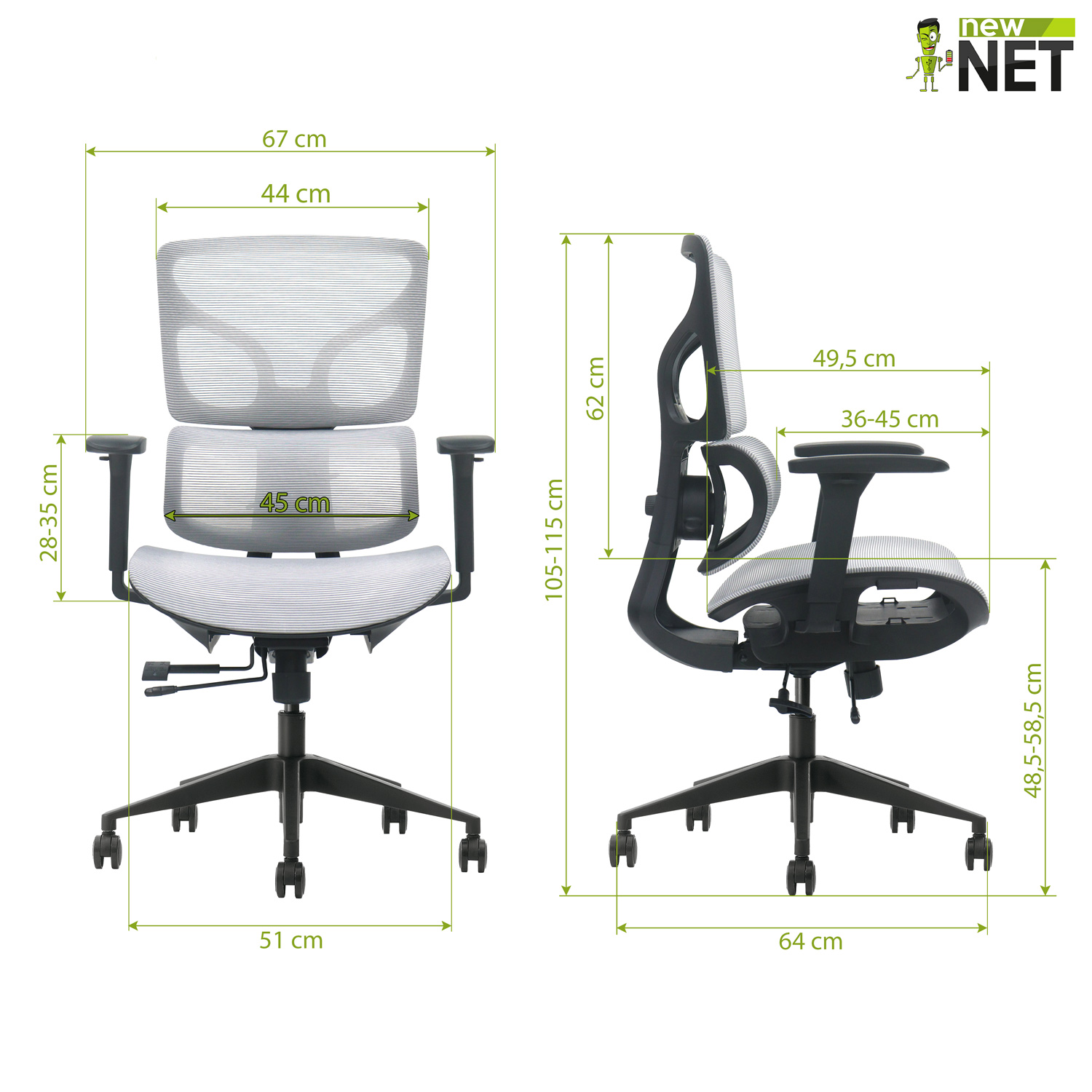 Sedia ergonomica da ufficio