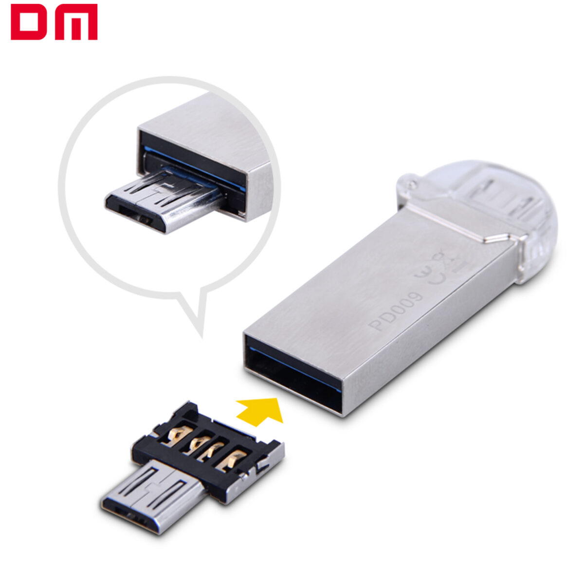 Adattatore DM AD001 USB a Micro USB – Compatto e Universale - immagine 3