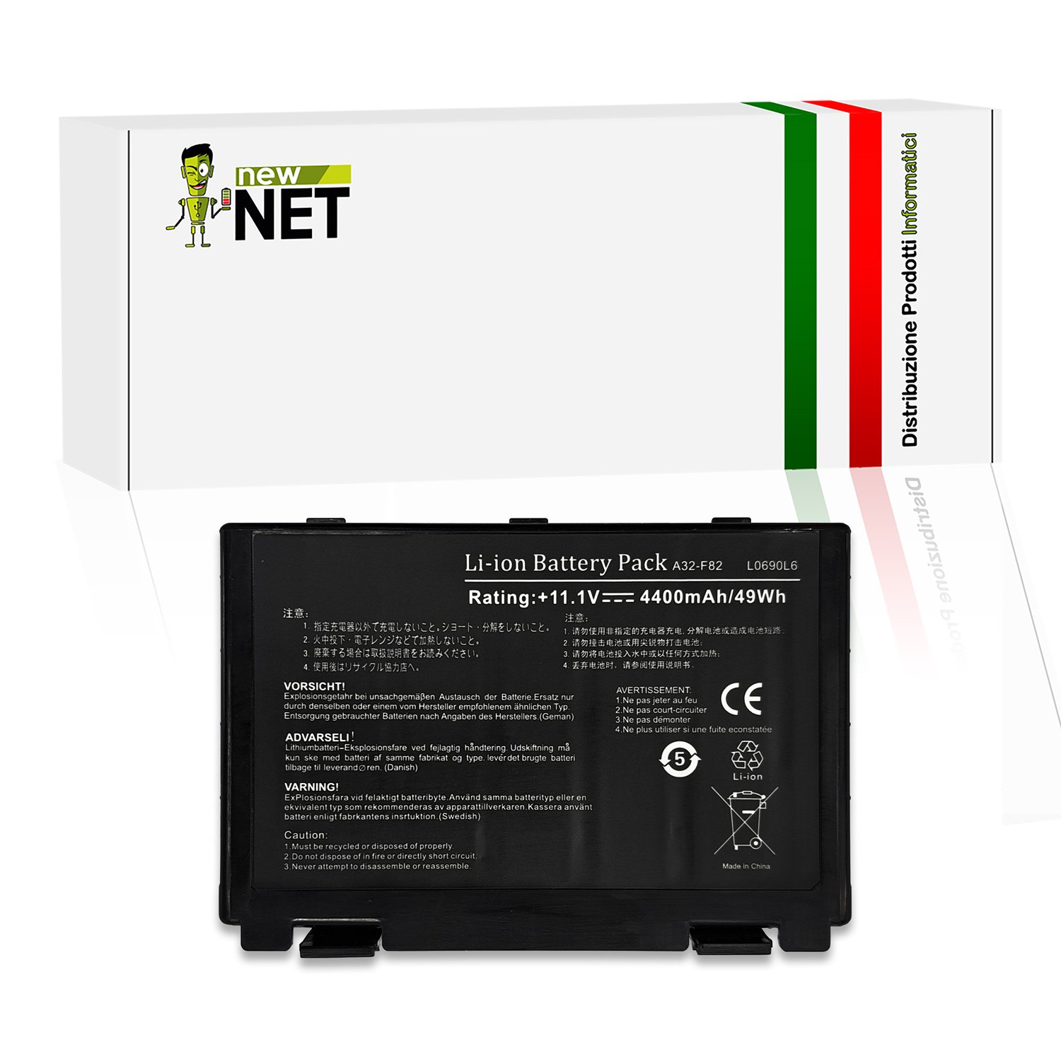 Batteria A32-F82 per ASUS F52A – 10.8-11.1V