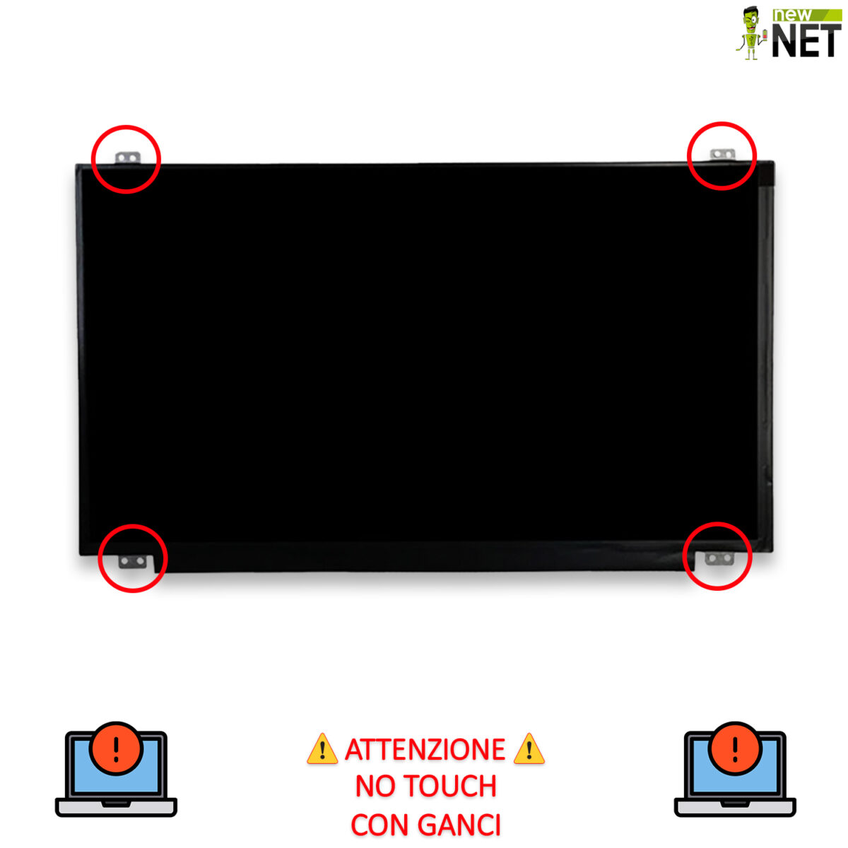 Display LCD TN NT156WHM-N42 - 15.6 pollici 1366x768 HD - 30 pin eDP 20mm - immagine 5