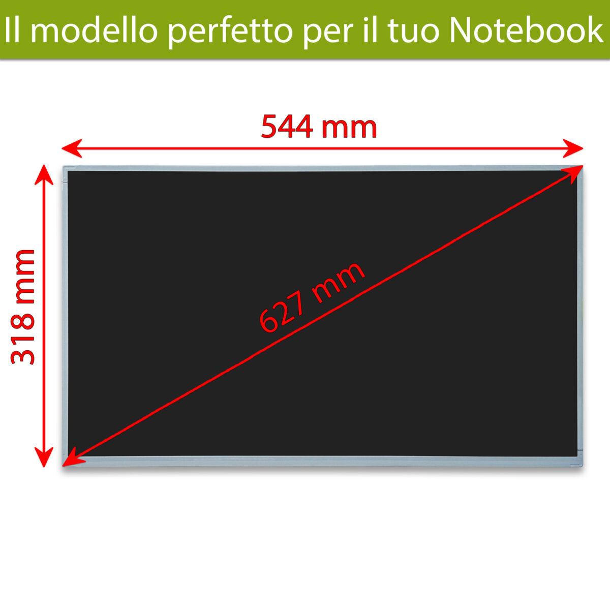 Display MV238FHM-N10 LCD IPS 23.8 pollici 30 pin LVDS, 1920x1080 FHD - immagine 2