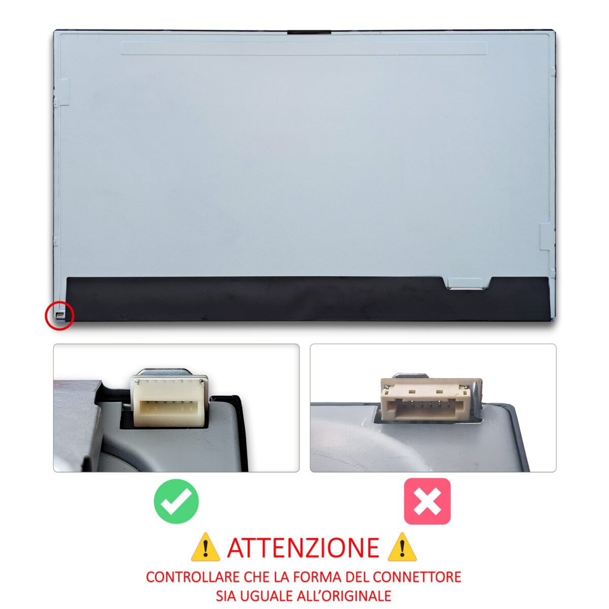 Display MV238FHM-N10 LCD IPS 23.8 pollici 30 pin LVDS, 1920x1080 FHD - immagine 3