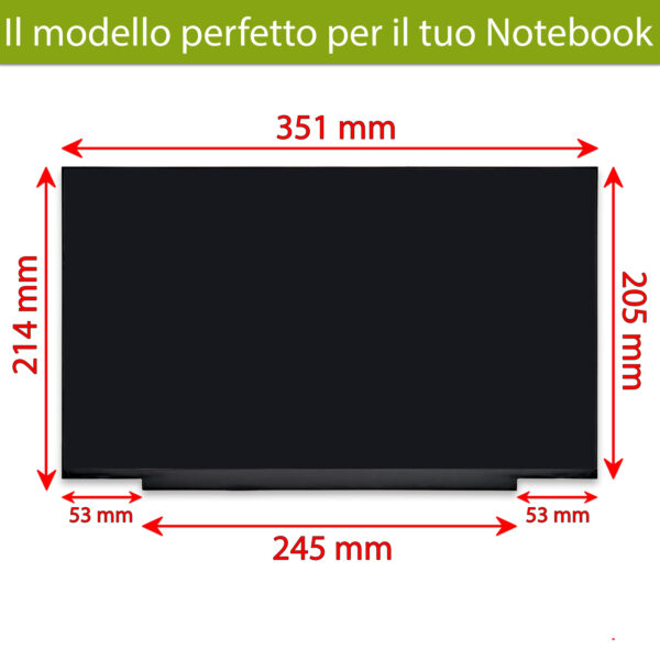 Alternative view of Display MB156CS01-8 pannello LCD IPS 15.6 pollici, 1920x1080 FHD 60Hz, 30 pin eDP 20mm [PCB 24.5cm]