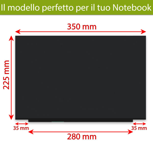 Alternative view of Display NE160QDM-N64 V8.0 pannello LCD IPS 16.0 pollici, 2560x1600 WQXGA 90Hz, 40 pin eDP 25mm