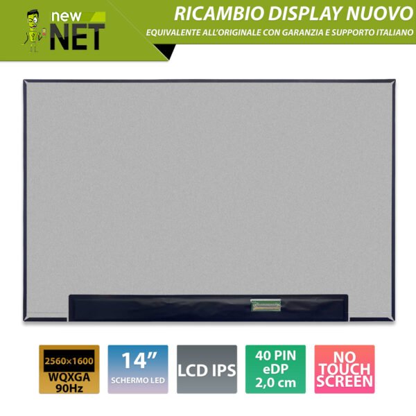 Display LCD IPS MNE007DA1-1 14.0 pollici 2560x1600 WQXGA 90Hz - 40 pin eDP 20mm