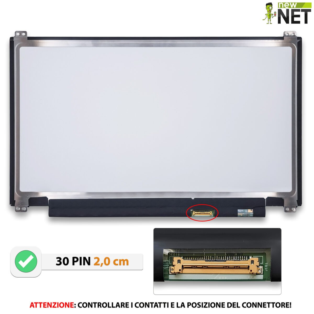 Display LCD IPS NV133FHM-N42 - 13.3 pollici 1920x1080 FHD -30 pin eDP 20mm - immagine 5