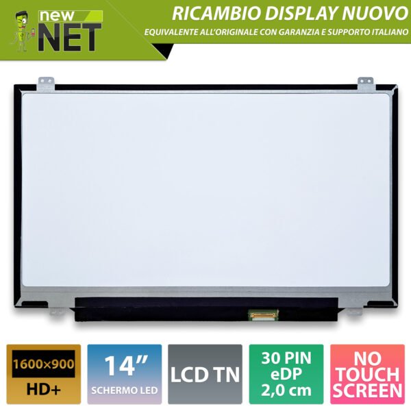 Display LCD TN LP140WD2-TPB1 - 14.0 pollici 1600x900 HD+ -30 pin eDP 20mm