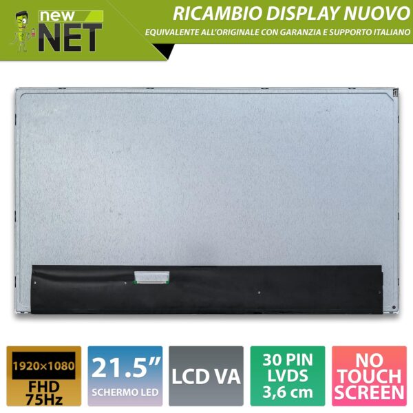 Display LCD Super MVA M215HNE-L30 - 21.5 pollici 1920x1080 FHD 75Hz - 30 pin LVDS 36mm