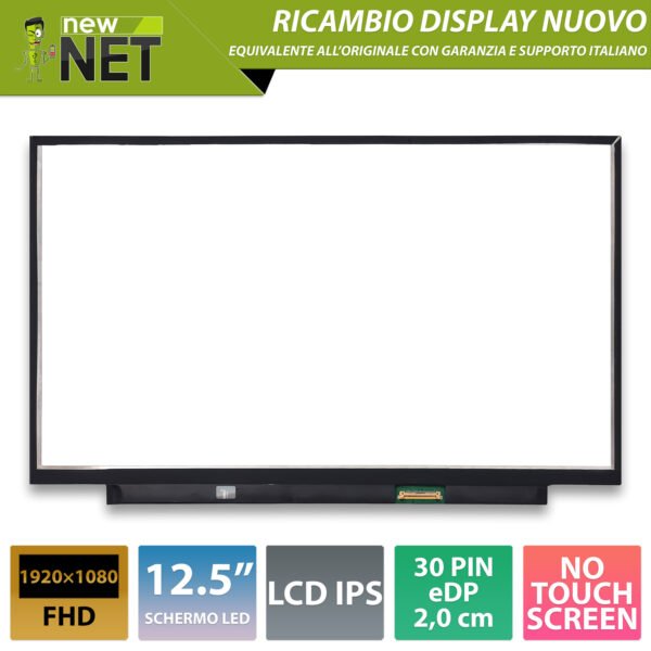Display LCD IPS LTN125HL03-401 - 12.5 pollici 1920x1080 FHD - 30 pin eDP 20mm