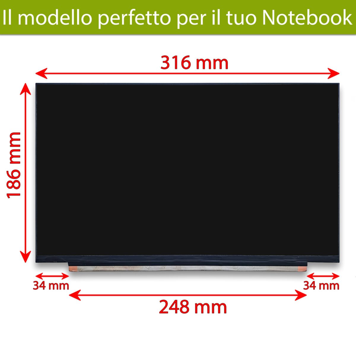 Display LCD IPS NE140QUM-N6A - 14.0 pollici 3840x2160 4K UHD - 40 pin eDP 20mm - immagine 2