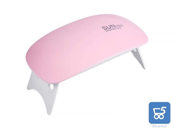 Lampada per Unghie per Smalto Gel SUN Mini 6W UV LED Professionale USB Nail art durata 50000h Memoria e Funzione tim Portatile