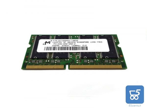 Memoria Ram notebook portatile introvabile 133 Mhz 256 Mb windows 98 2000 XP