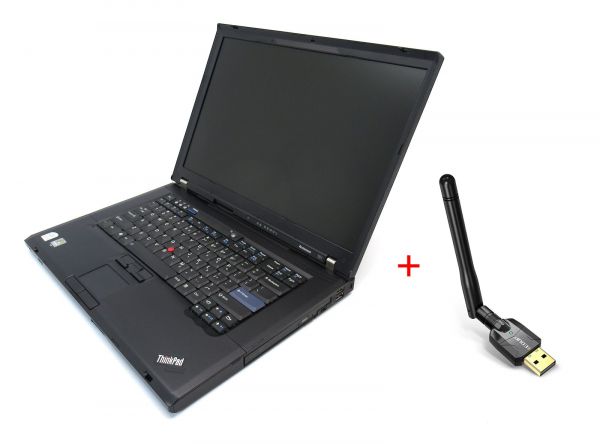Notebook Lenovo ThinkPad T61 14" Intel Core Duo T7100 RAM 4Gb HDD 80Gb con Pennetta Wireless - Ricondizionato
