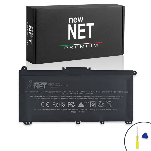 New Net Premium - Batteria Maggiorata HT03XL per notebook HP - 11.55V 4600mAh 54Wh