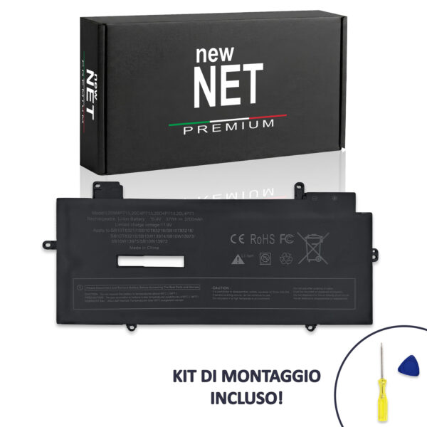 Batteria Premium L20M4P71 compatibile con Lenovo - 15.4-15.48V, 3700mAh, 57Wh