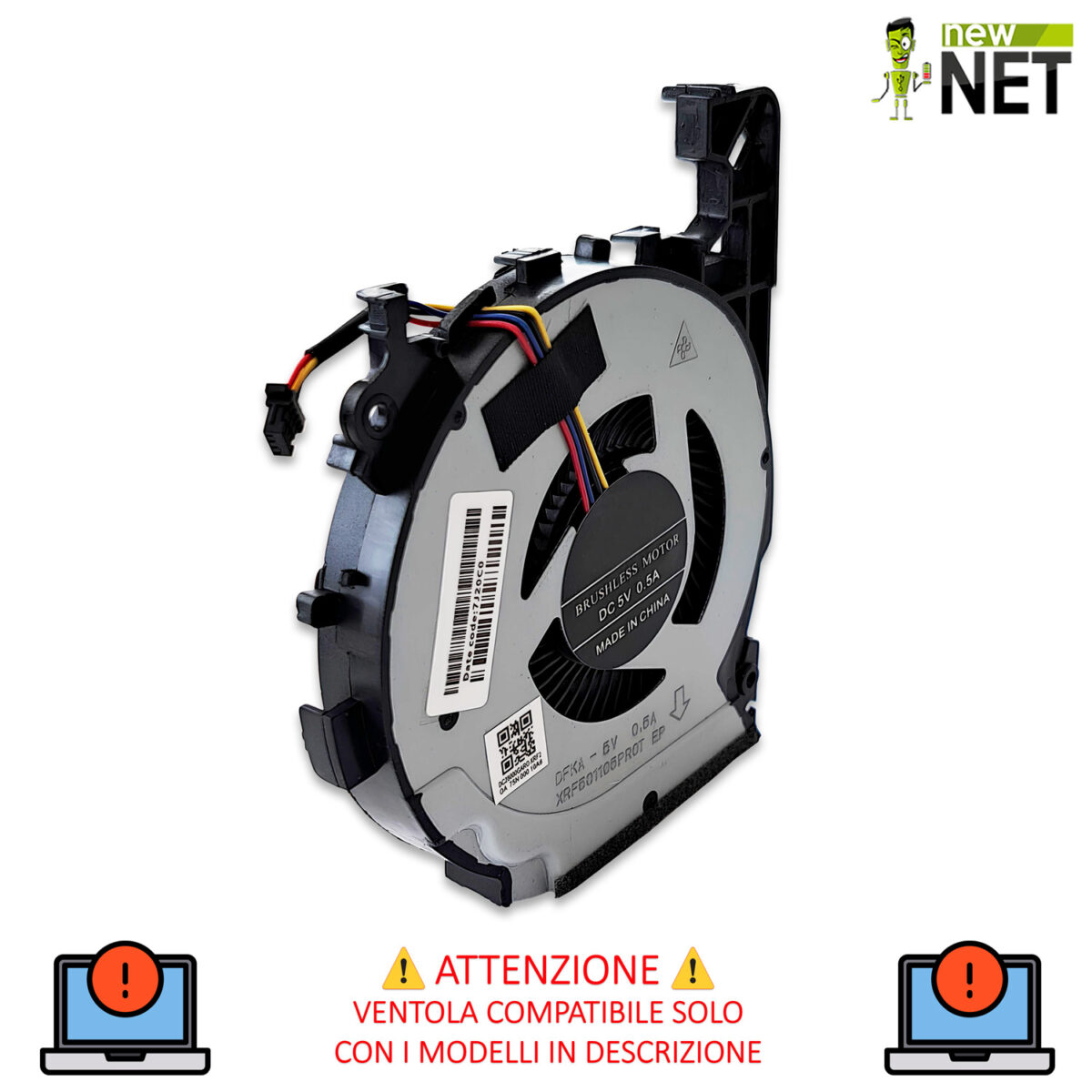 Ventola CPU fan L20335-001 per notebook HP Pavilion Gaming 15-cx, 15t-cx - immagine 4