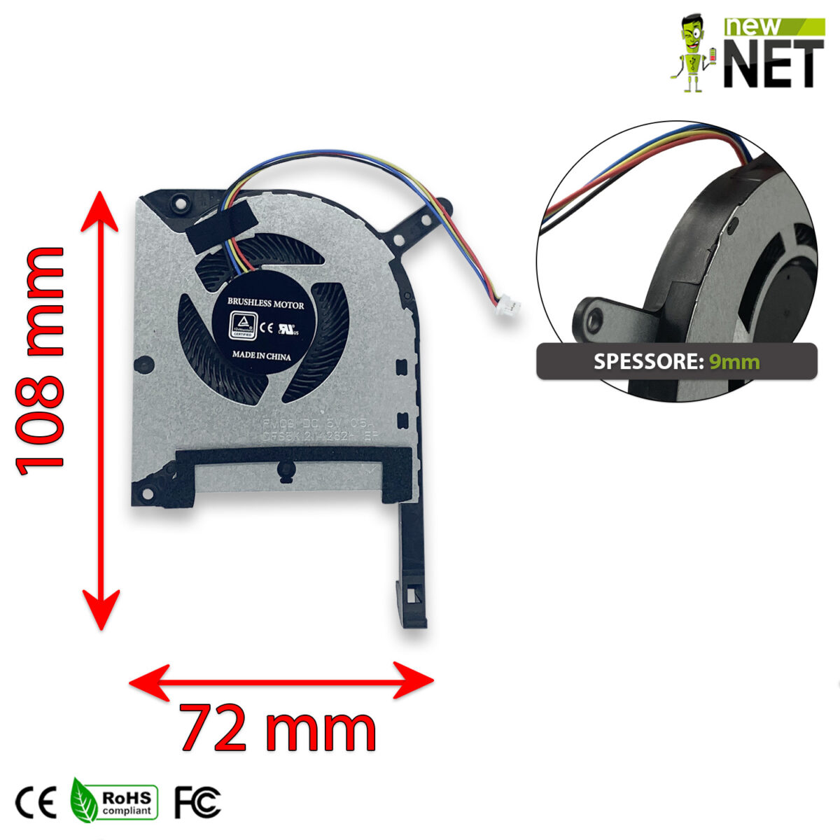 Ventola GPU fan per ASUS TUF Gaming FX505, FX705 - immagine 2