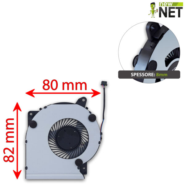 Alternative view of Ventole DFS561405PL0T per ASUS A409 - 4 Pin, 5V, 0.5A