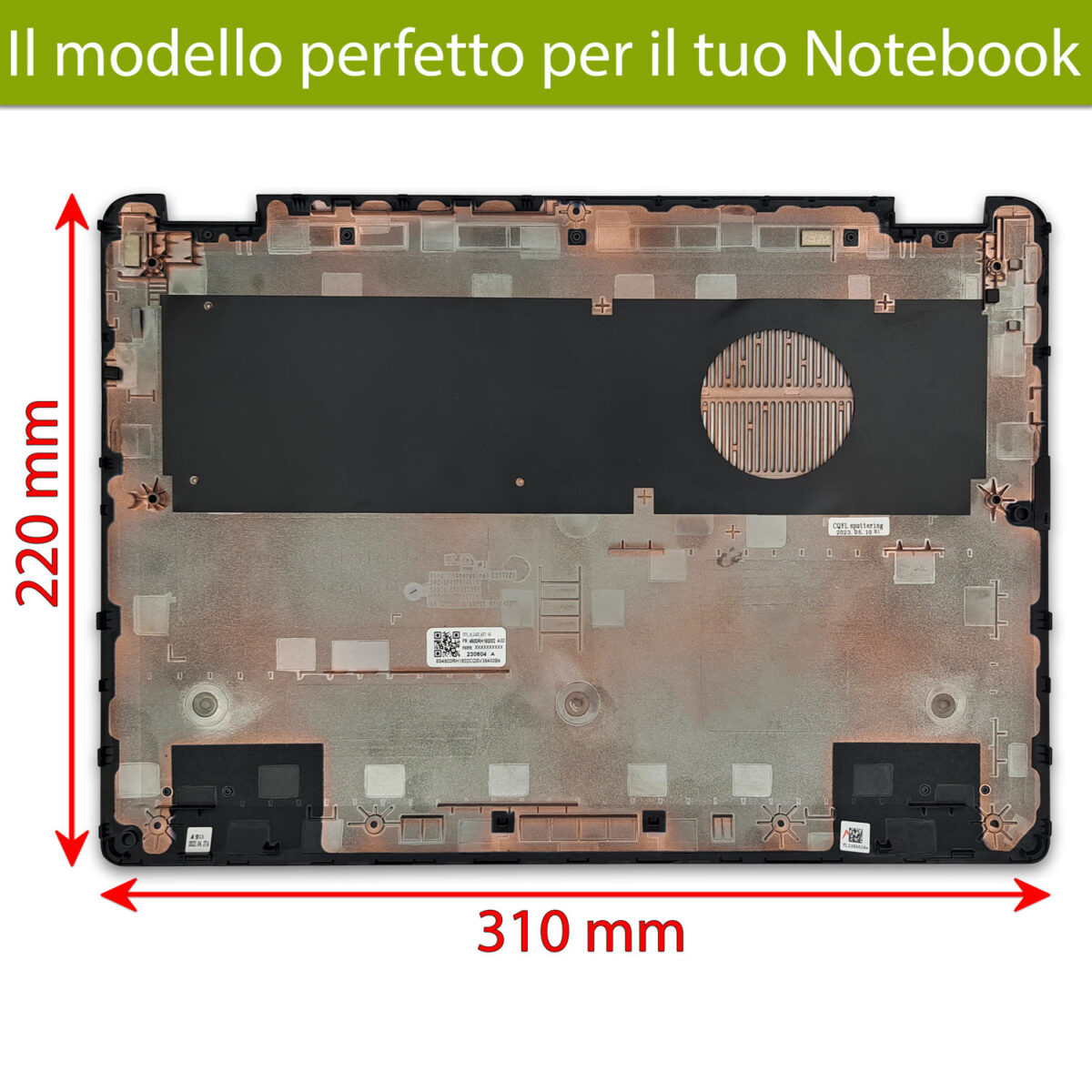 Bottom Case 5CB1H71409 Scocca Inferiore per Lenovo IdeaPad Flex 5 14ALC7, Colore: Grigio - immagine 2