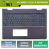 Top Case per HP Envy x360 15-bq con Tastiera italiana retroilluminata, Colore: Bronzo/Marrone