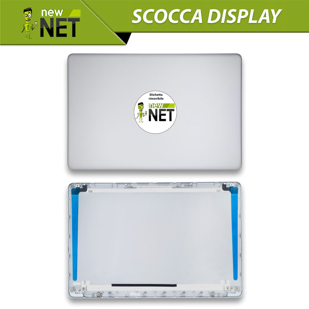 Scocca superiore L52012-001 Cover LCD per HP 15-da, 15-dw, Colore: Argento - immagine 5