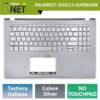 Top Case 90NB0MZ1-R36IT2 per ASUS X509 con Tastiera italiana, Colore: Argento
