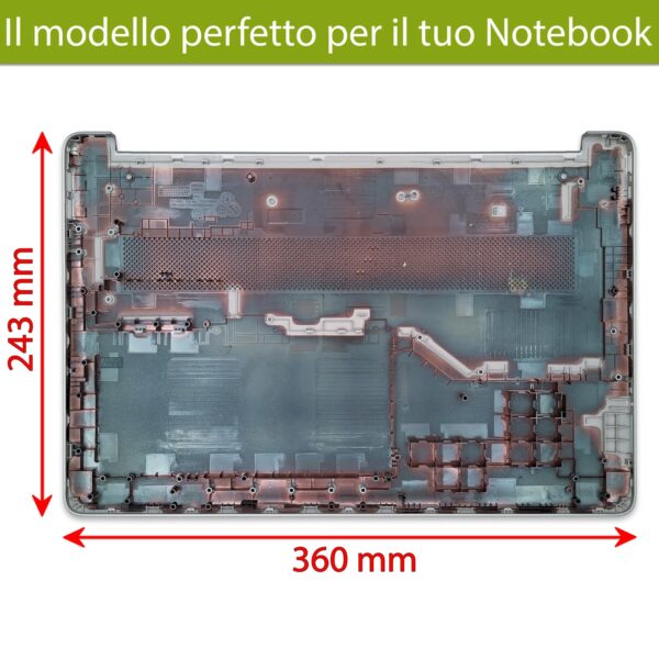 Alternative view of Bottom Case L63590-001 compatibile con HP - Colore grigio