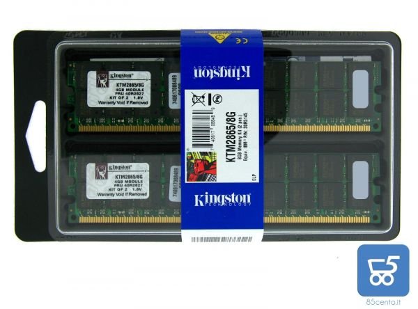 Ram per Server KTM2865/8G 8 GB (2x4 GB) PC2-3200 DDR2-400 240 PIN