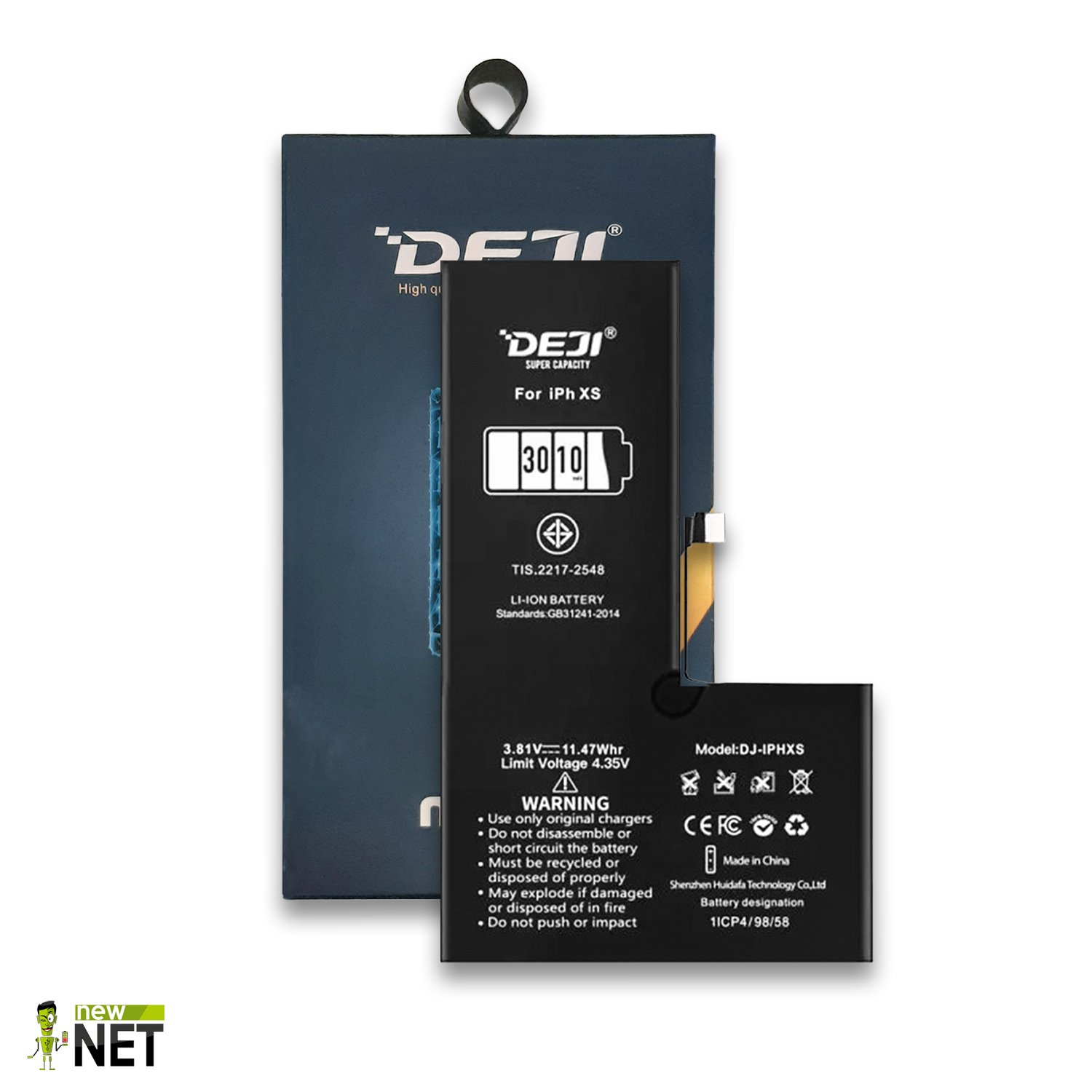 Batteria iPhone XS Deji 3.81V 3010mAh 11.47Wh