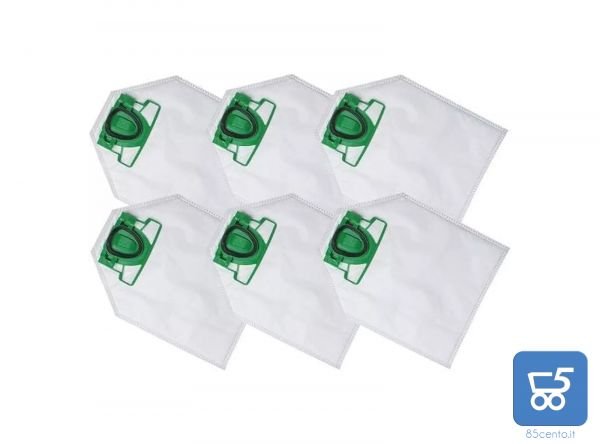 Sacchetti Aspirapolvere Adattabili per Folletto K200 K220 K220S Confezione da 6 Pezzi