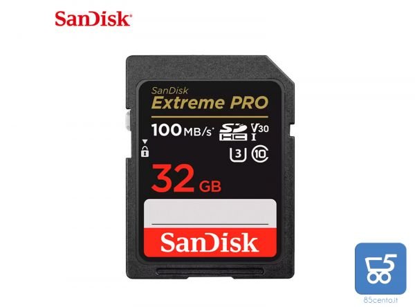 SanDisk Extreme PRO 32 GB UHS-I/U3 SDHC velocità scheda di memoria flash fino a 100 MB/s