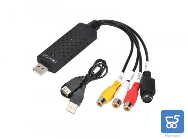 Scheda EasyCAPture per acquisizione audio video da VHS miniDV 8mm a PC