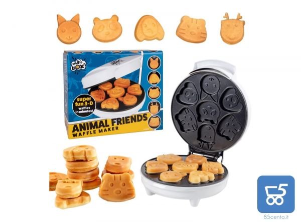 Waffle Wow Macchina per frittelle Pancakes waffle con Forme di animali Elettrico Antiaderente 220V