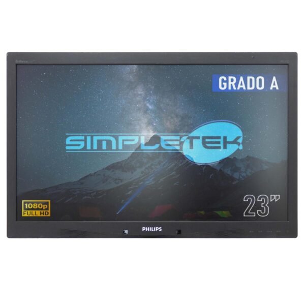 MONITOR SCHERMO LCD DISPLAY PHILIPS 23" 16:9 FULL HD MULTIMEDIALE DVI DP VGA