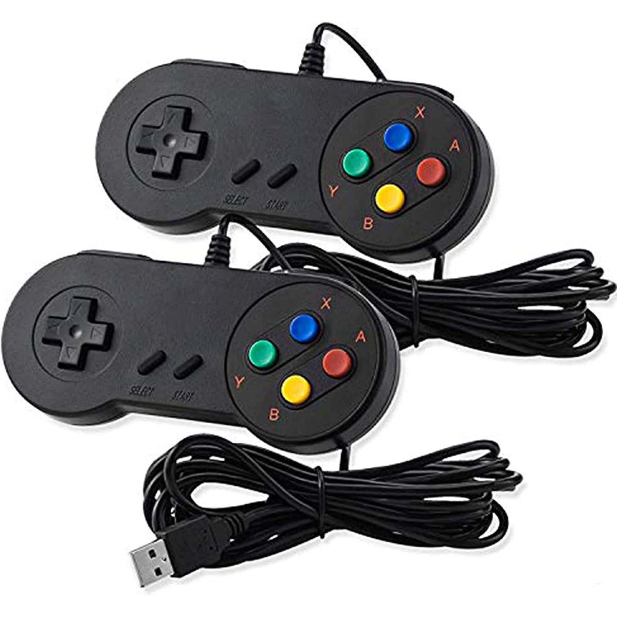CONTROLLER SNES NES GAME BOY CONTROLLER UNIVERSALE USB CABLATO CON FILO PC WIN