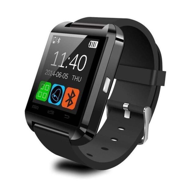 SMARTWATCH BLUETOOTH MUSIC PLAYER MICRO USB NOTIFICATIONS / NERO U80