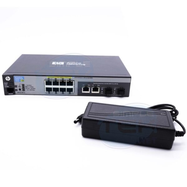 SWITCH POE HP PROCURVE 2520G 8 PORTE J9298A GIGABIT + ALIMENTATORE SERVER RETE